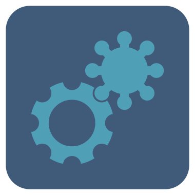 Vites düz kare vektör simgesi