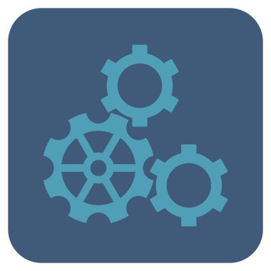 Vites düz kare vektör simgesi