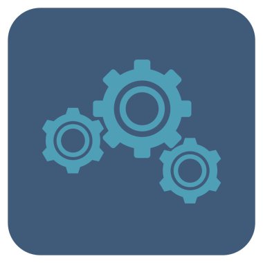 Vites düz kare vektör simgesi