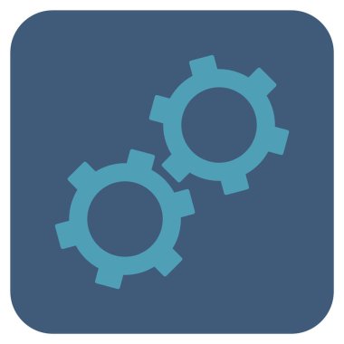 Vites düz kare vektör simgesi