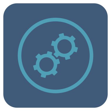 Vites düz kare vektör simgesi