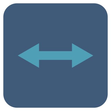 Vektör simge yatay Flip düz kare