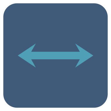 Vektör simge yatay Flip düz kare