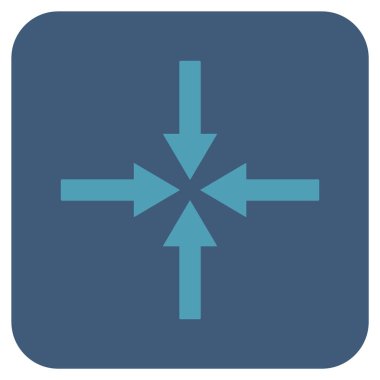 Etkisi oklar düz kare vektör simgesi