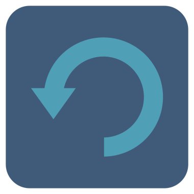 Düz kare vektör simgesi Döndür