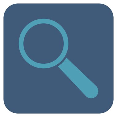 Arama aracı düz kare vektör simgesi