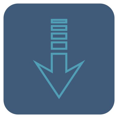 Düz kare vektör simgesi gönder