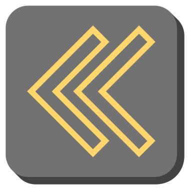 Sola kaydırma yuvarlak kare vektör simgesi