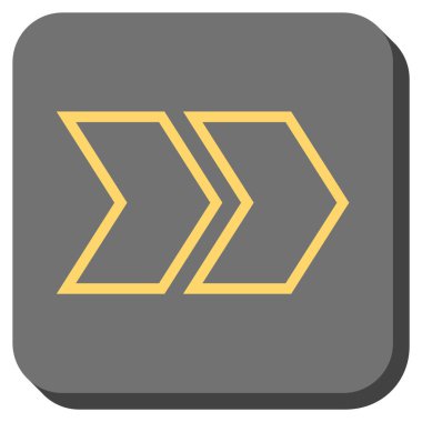 Şu yuvarlak üst karakter kare vektör simgesi