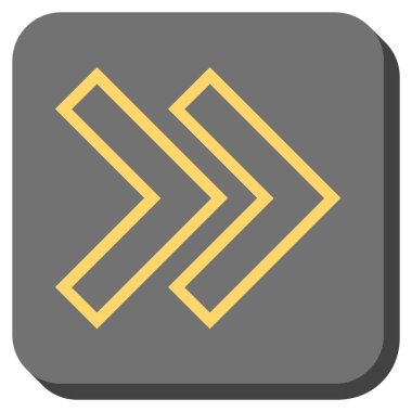 Şu yuvarlak üst karakter kare vektör simgesi