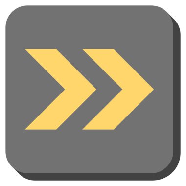 Şu yuvarlak üst karakter kare vektör simgesi