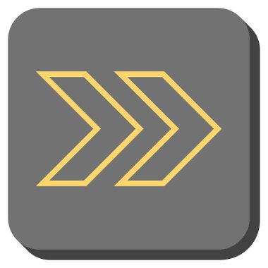 Şu yuvarlak üst karakter kare vektör simgesi