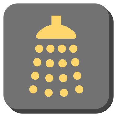 Duş yuvarlatılmış kare vektör simgesi