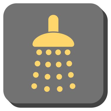 Duş yuvarlatılmış kare vektör simgesi