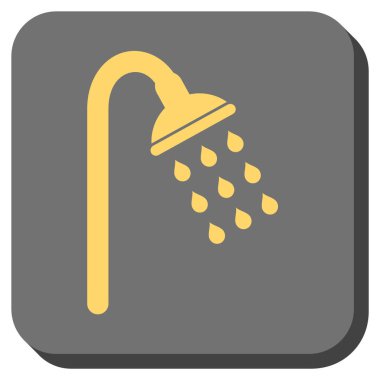 Duş yuvarlatılmış kare vektör simgesi