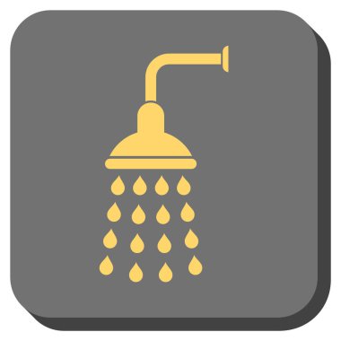 Duş yuvarlatılmış kare vektör simgesi