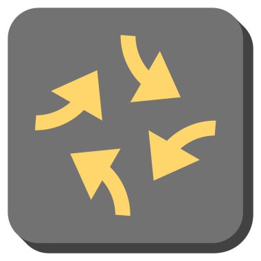 Oklar yuvarlatılmış kare vektör simge girdap