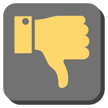 Yuvarlatılmış Kare vektör simgesi parmak