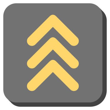 Yuvarlatılmış Kare vektör simge yukarı çift ok ucu