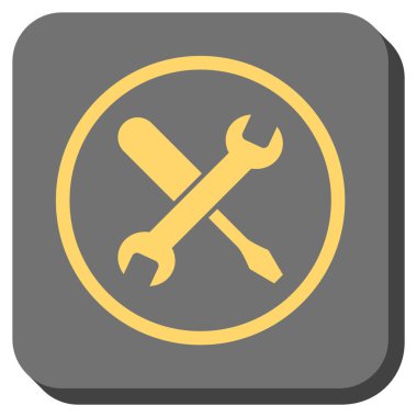 Yuvarlatılmış Kare vektör simge ayarlama