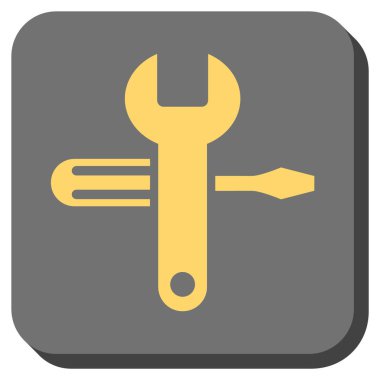 Yuvarlatılmış Kare vektör simge ayarlama