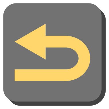 Sol yuvarlak kare vektör simge açmak