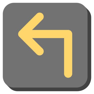 Sol yuvarlak kare vektör simge açmak