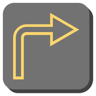 Doğru yuvarlatılmış kare vektör simge açmak