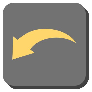 Yuvarlatılmış Kare vektör simgesi geri al