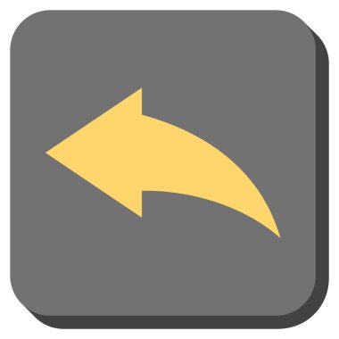 Yuvarlatılmış Kare vektör simgesi geri al