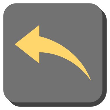 Yuvarlatılmış Kare vektör simgesi geri al