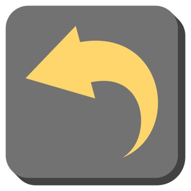 Yuvarlatılmış Kare vektör simgesi geri al