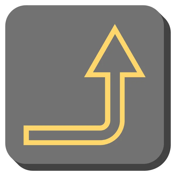 Podkręć zaokrąglony kwadrat wektor ikona — Wektor stockowy