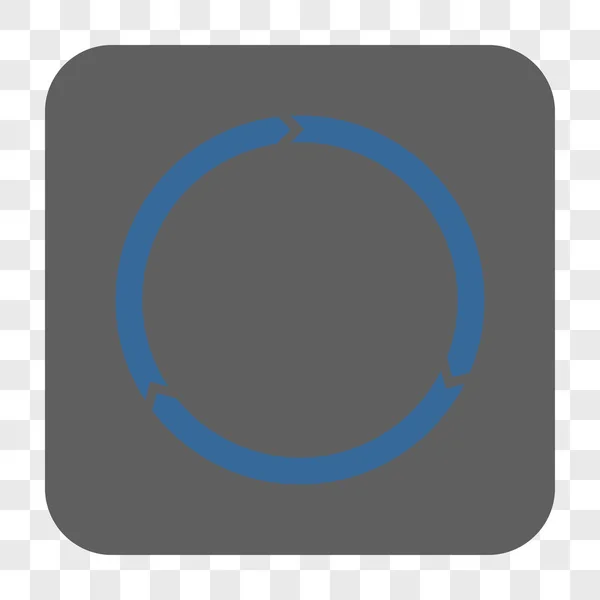 Круглая квадратная кнопка вращения — стоковый вектор