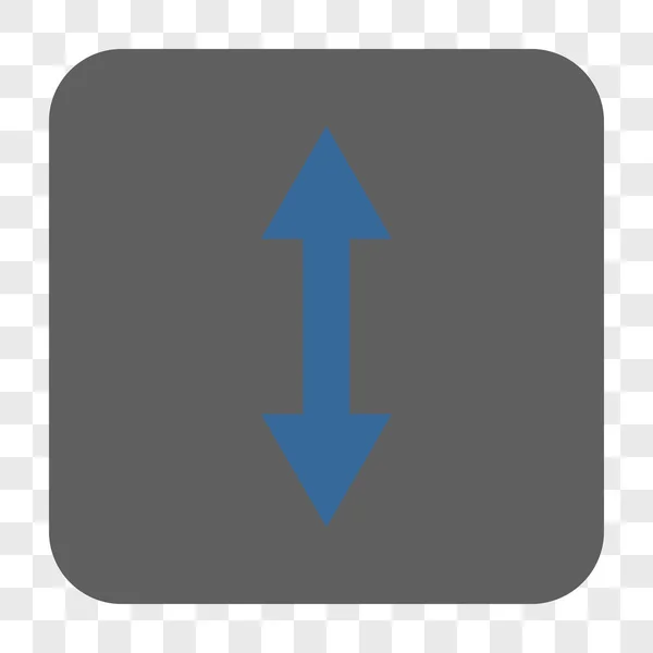 Verticale Flip afgerond vierkante knop — Stockvector