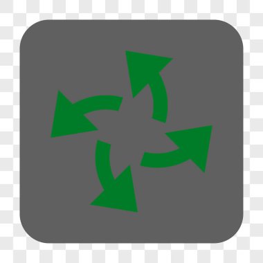 Santrifüj okları yuvarlak kare düğme