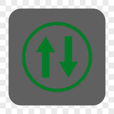 Dikey Çevir okları yuvarlak kare düğme