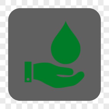 Su Servisi yuvarlak kare düğme