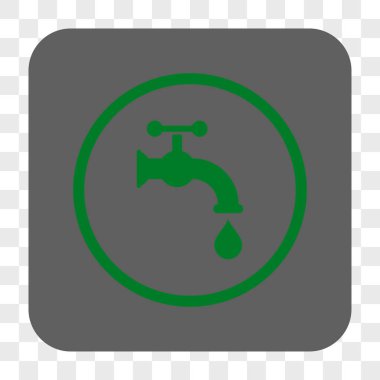 Musluk suyu yuvarlak kare düğme