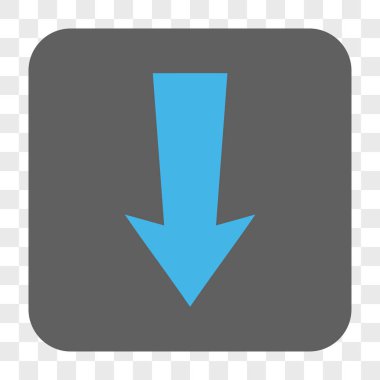 Yuvarlatılmış Kare düğme aşağı ok