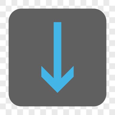 Yuvarlatılmış Kare düğme aşağı ok