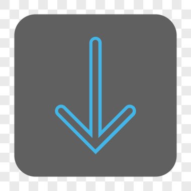 Yuvarlatılmış Kare düğme aşağı ok