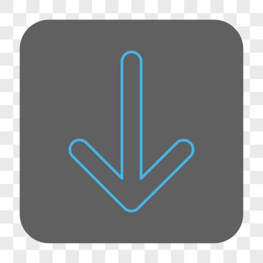 Yuvarlatılmış Kare düğme aşağı ok