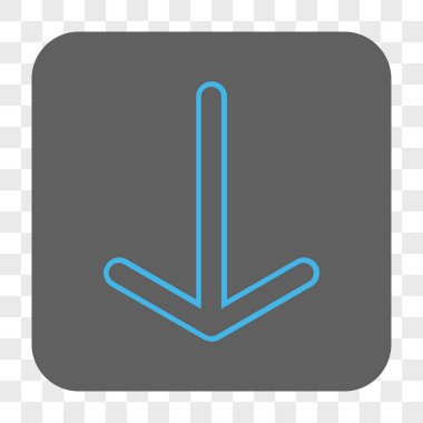 Yuvarlatılmış Kare düğme aşağı ok