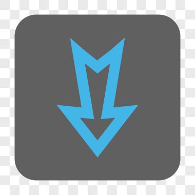 Yuvarlatılmış Kare düğme aşağı ok