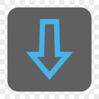 Yuvarlatılmış Kare düğme aşağı ok