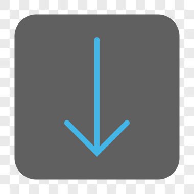 Yuvarlatılmış Kare düğme aşağı ok