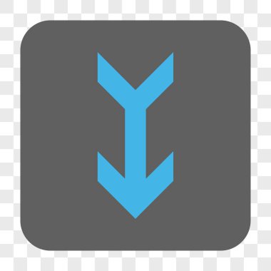 Yuvarlatılmış Kare düğme aşağı ok