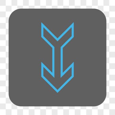 Yuvarlatılmış Kare düğme aşağı ok