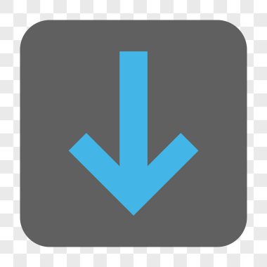 Yuvarlatılmış Kare düğme aşağı ok